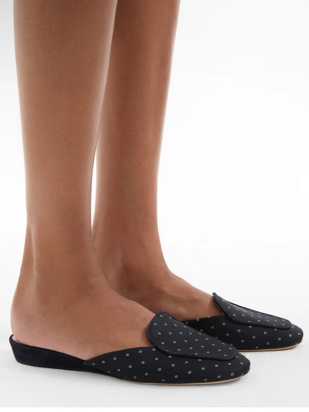 Veronica Beard NIB $350 Moritz Loafer Mule in Navy Blue Print size 8.5 - Picture 5 of 6